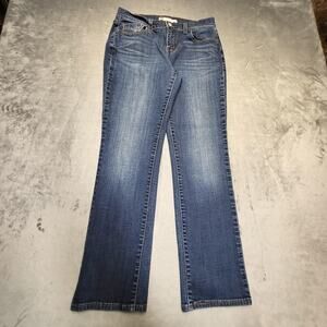 Levi's 505 Jeans Womens 4 Blue Straight Leg Medium Wash Stretch Classic